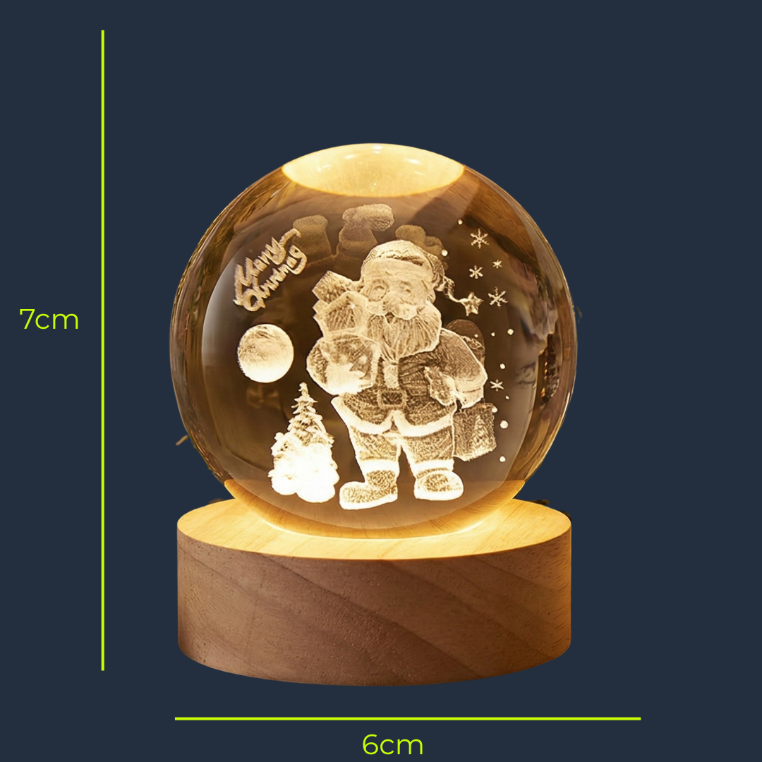 Novogodišnja 3D Lampa – Zimska Čarolija
