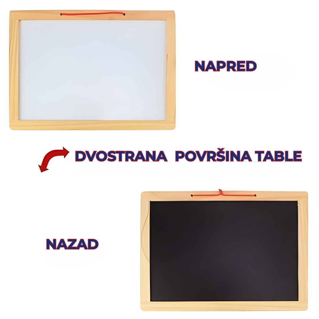 Magnetna Dvostrana Tabla Za Pisanje i Učenje