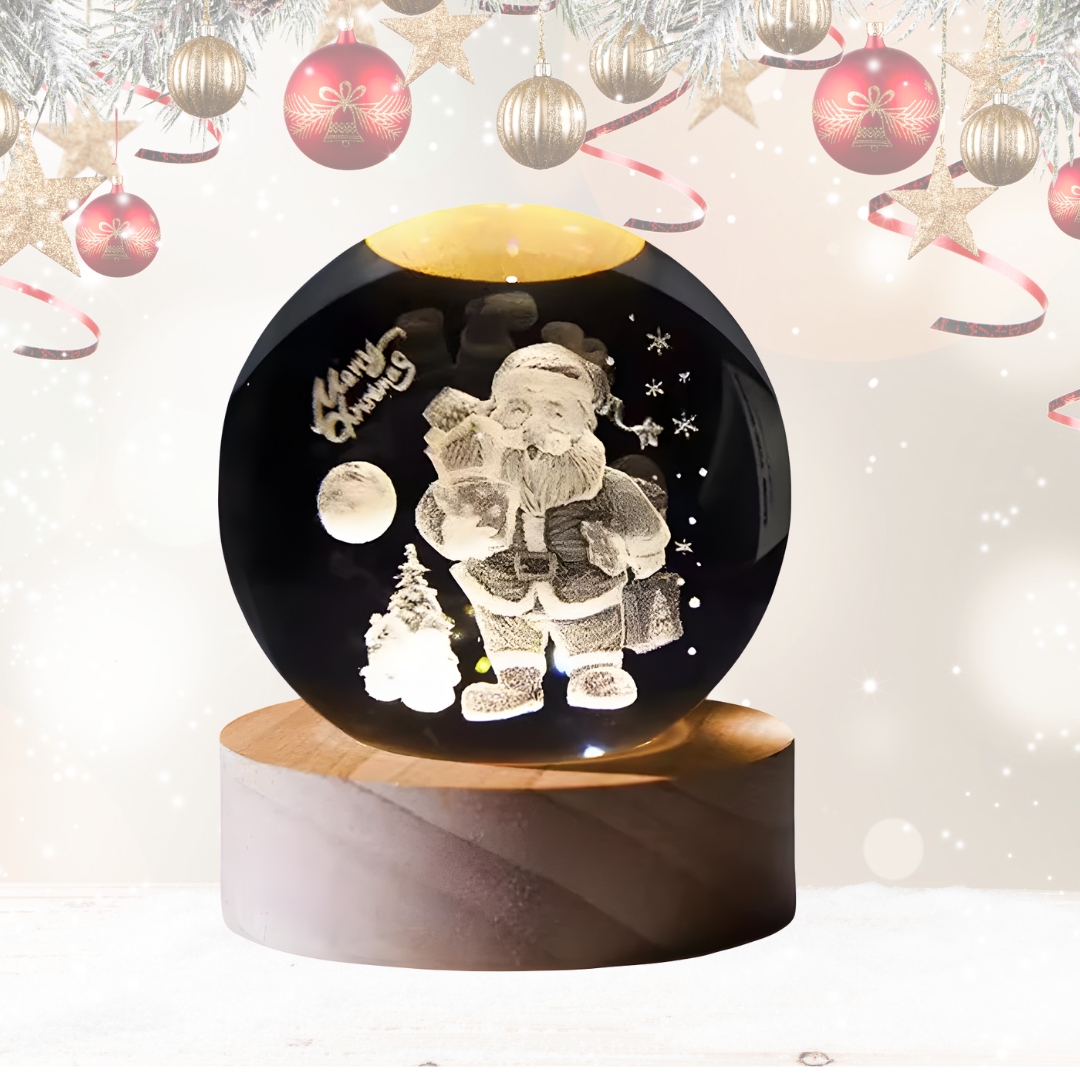 Novogodišnja 3D Lampa – Magija Praznične  Noći