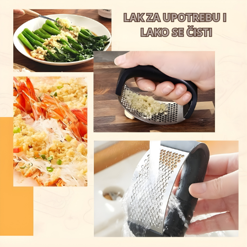 Super Kuhinjski Set – Presa Za Beli Luk + 2u1 Rendalica