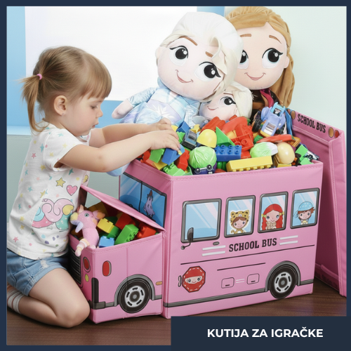 Školski Autobus- Kutija za Igračke i Zabavu!