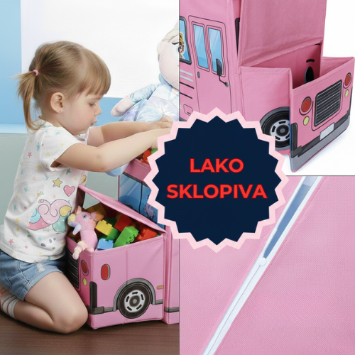 Školski Autobus- Kutija za Igračke i Zabavu!